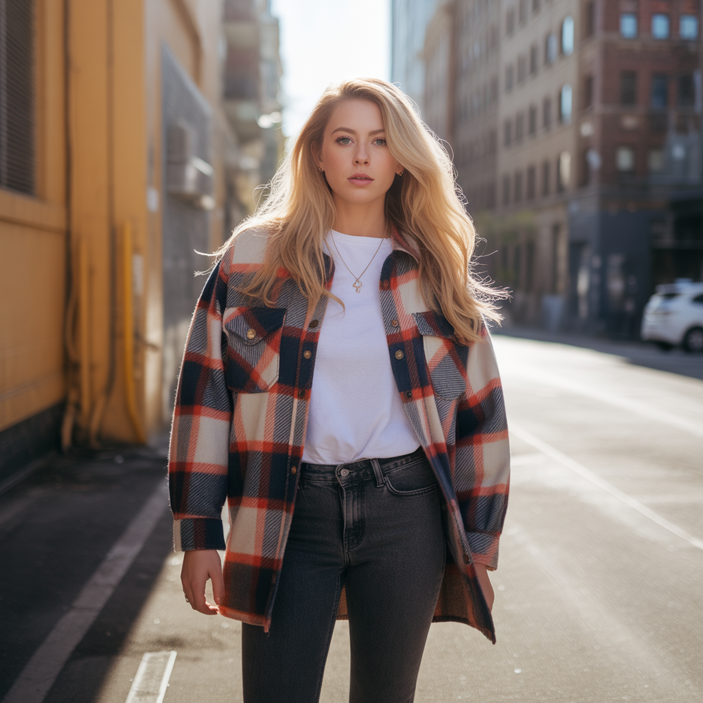 Shacket with Skinny Jeans