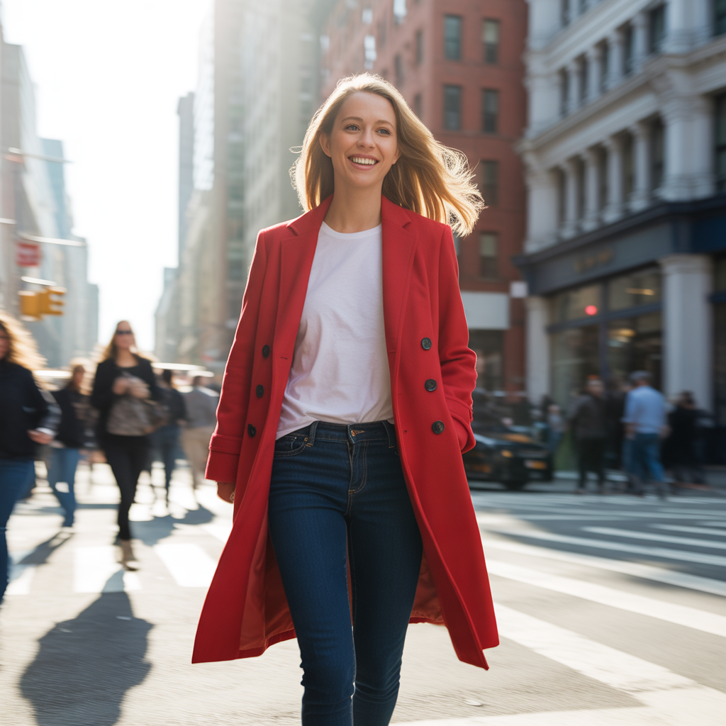 20 Best Girly Winter Outfits to Stay Cute & Cozy This Season 18 Statement Coat with Basics