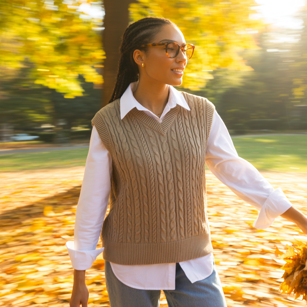Sweater Vests over Shirts