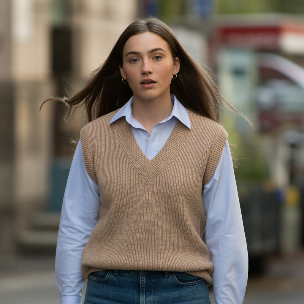 Sweater Vests over Shirts