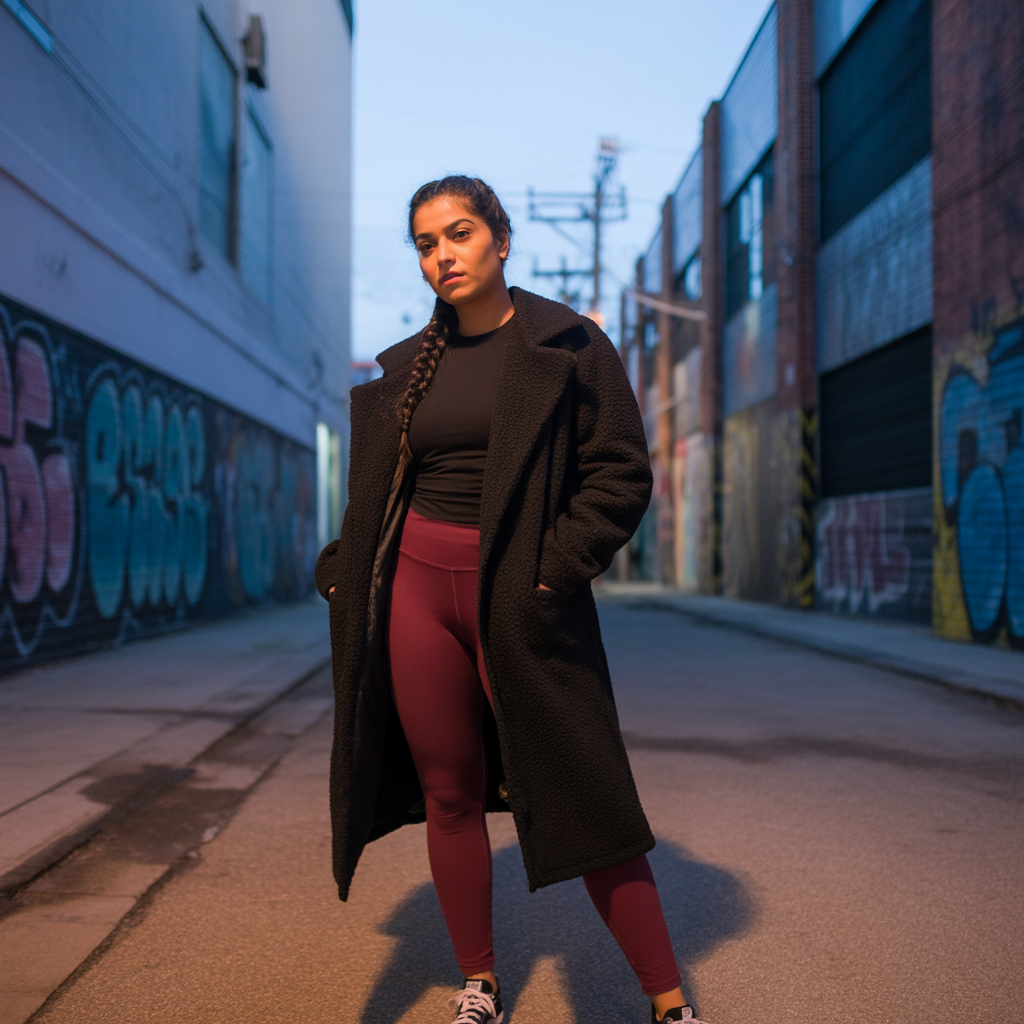 Teddy Coat with Leggings