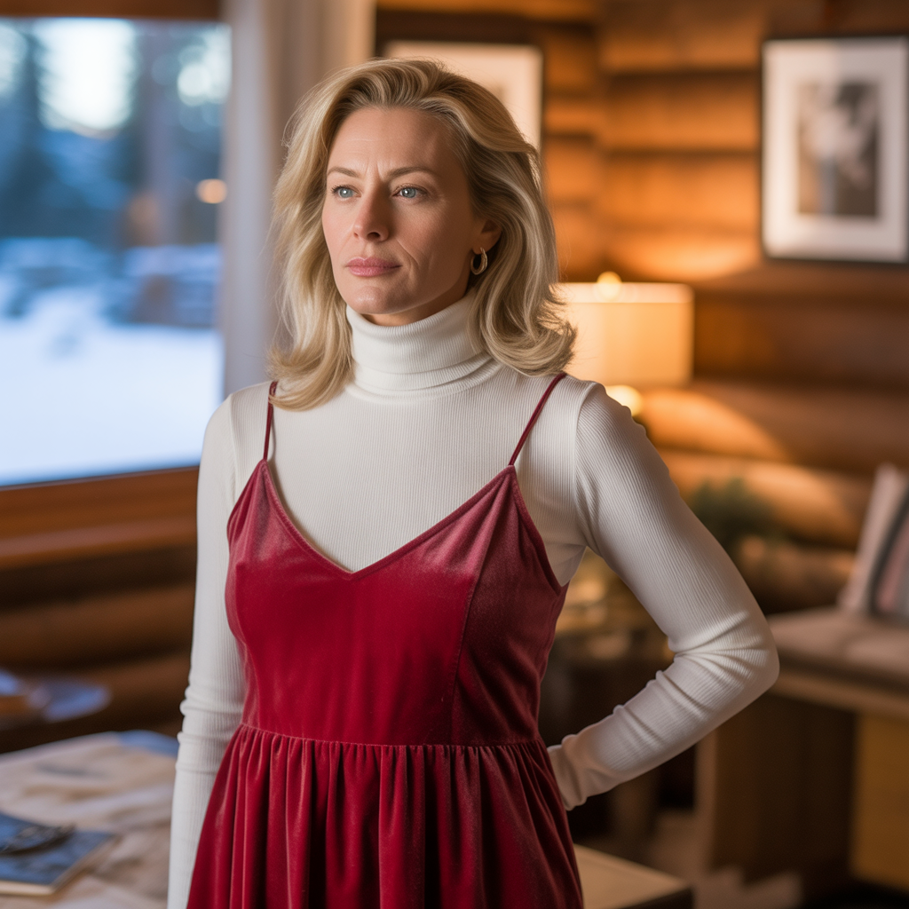 Turtle Necks Under Dresses