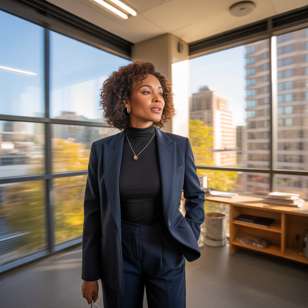 22 Best Fall Outfit Ideas to Stay Stylish This Autumn 8 Turtleneck with Blazer