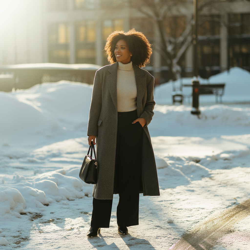 chic winter work outfits