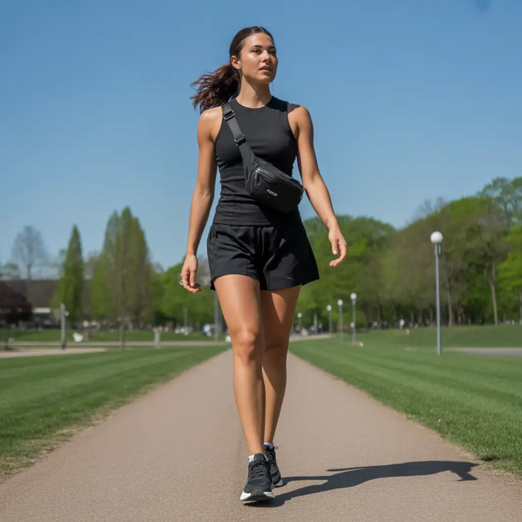 Athletic Dress with Crossbody Bag