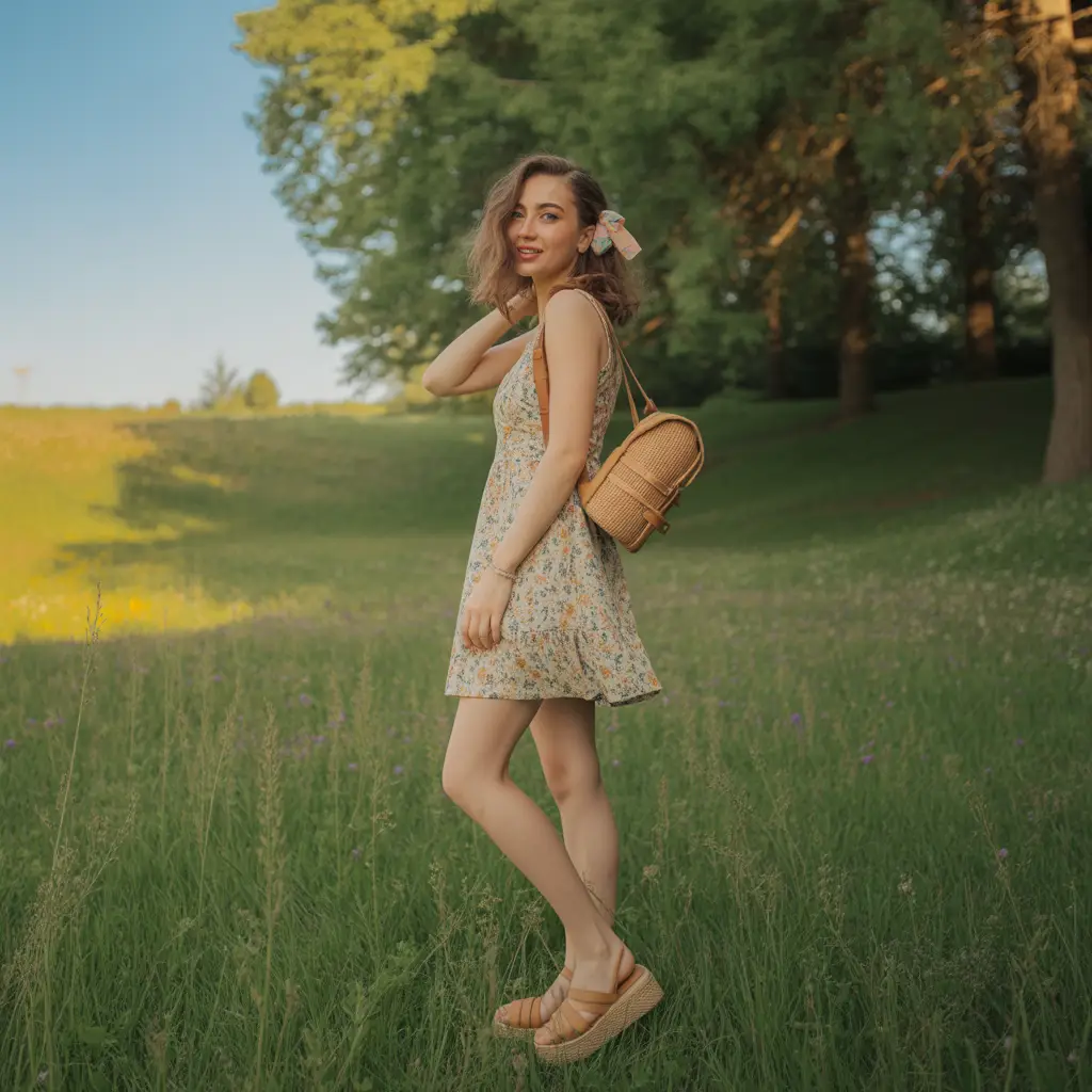 18 Best Vintage 90s Summer Outfits for Effortless Cool Style 14 Cottagecore with a 90s Twist