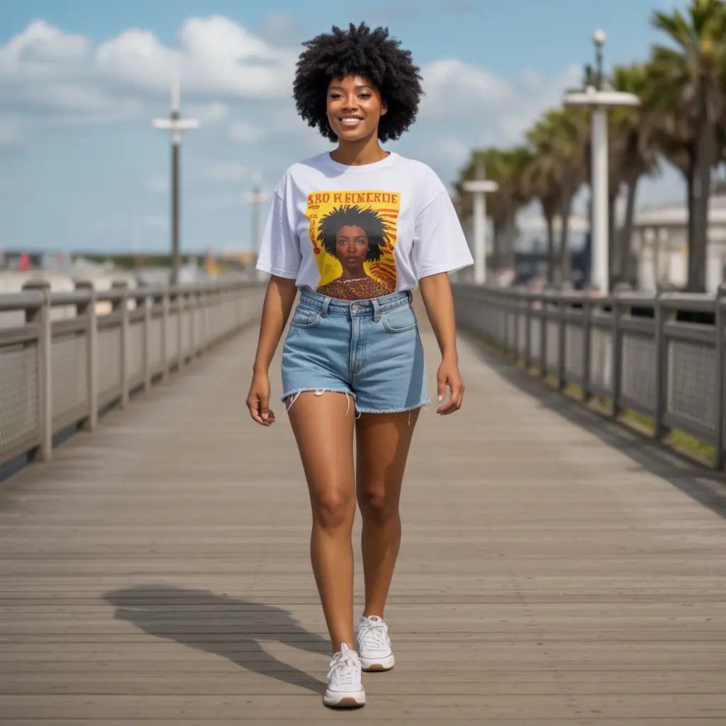 Denim Shorts and Graphic Tees