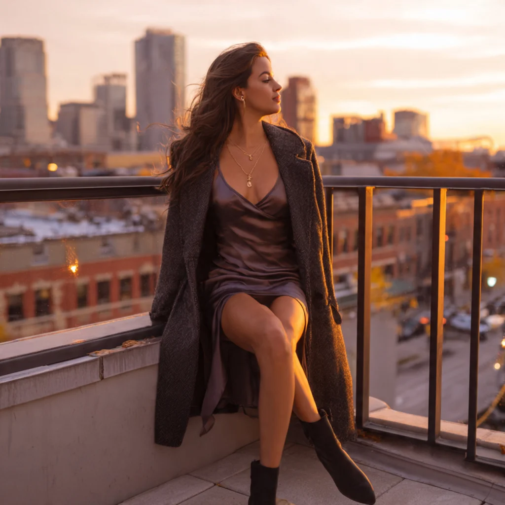Fall Outfit Ideas for Every Occasion: Cocktail Hour at a Rooftop