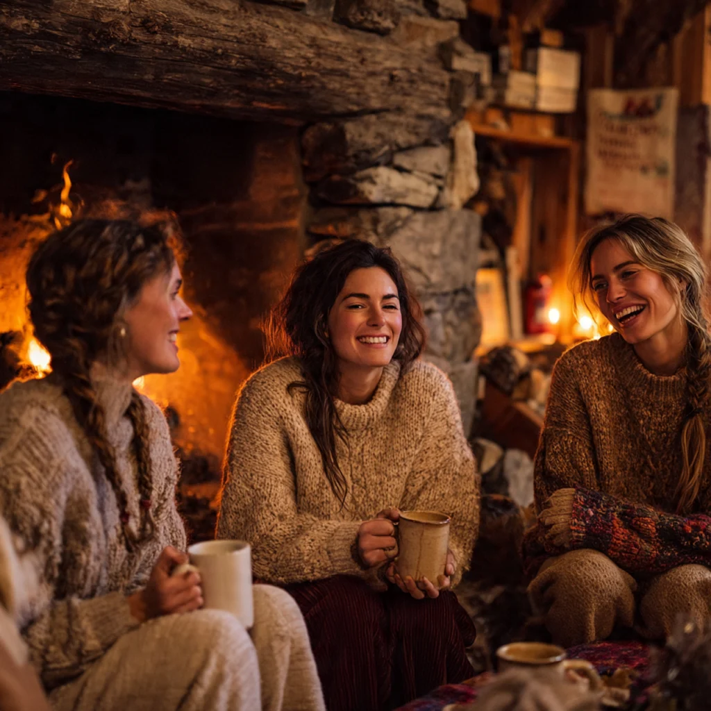 Fall Outfit Ideas for Every Occasion: Cozy Fireside Gathering