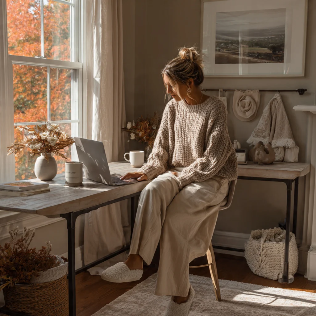 Fall Outfit Ideas for Every Occasion: Home Office Day