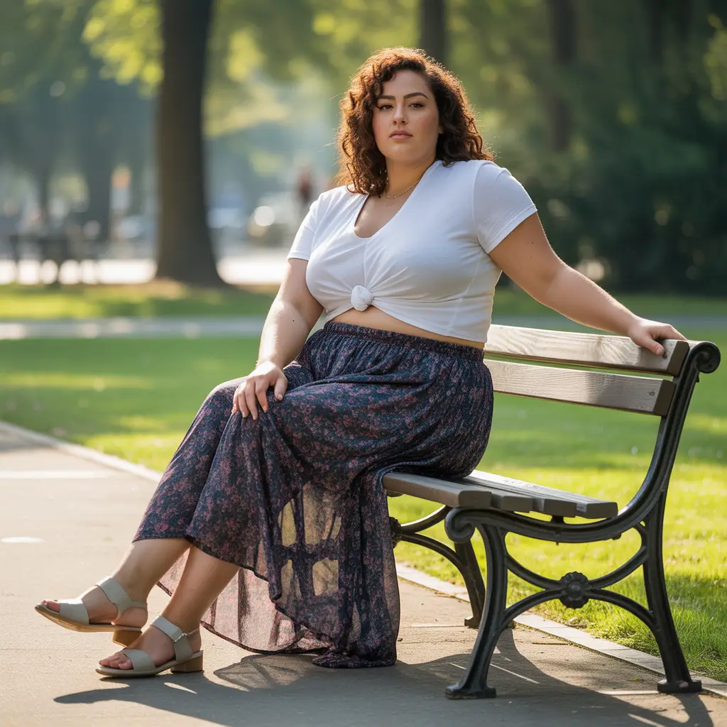 Maxi Skirts and Knotted Tees