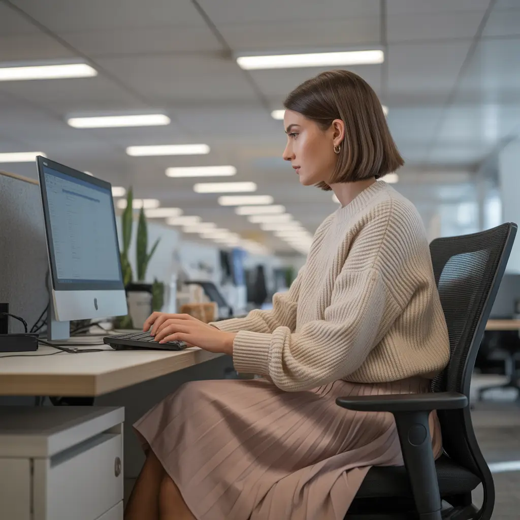 Midi Skirt with Lightweight Sweater