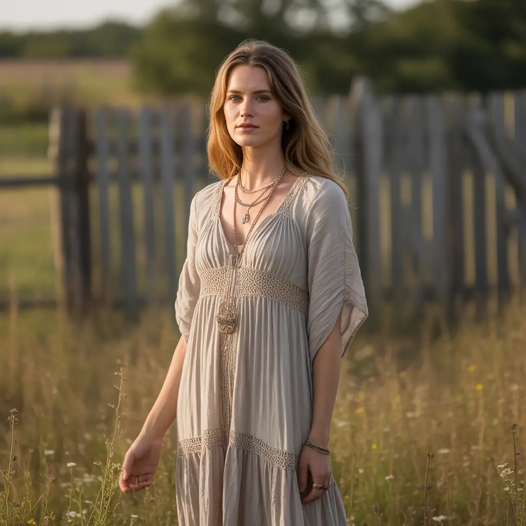 Modest Boho Dresses with Crochet Details