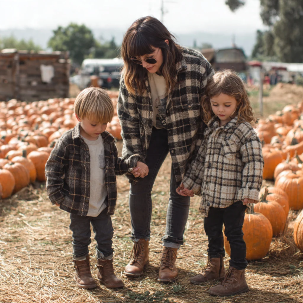 Shacket (Shirt Jacket), Tee and Leather Boots