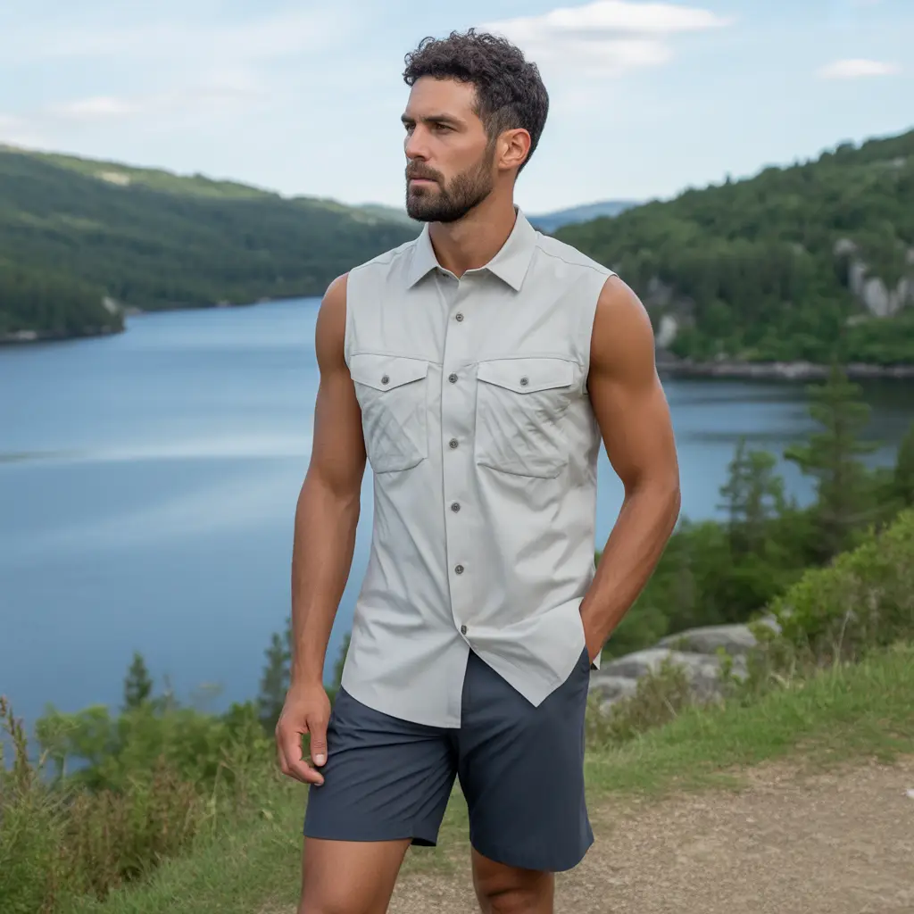 Sleeveless Hiking Dress with Built-In Shorts