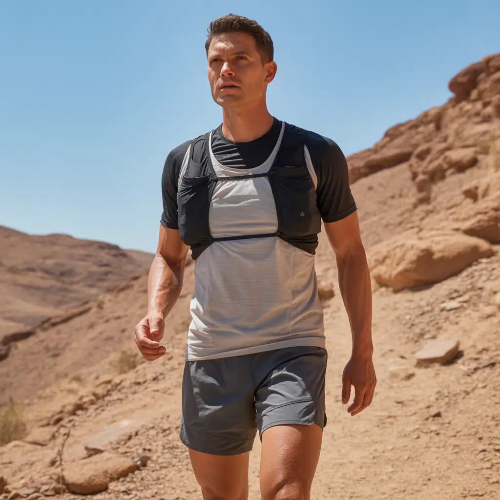 Sports Bra and Ultralight Mesh Top