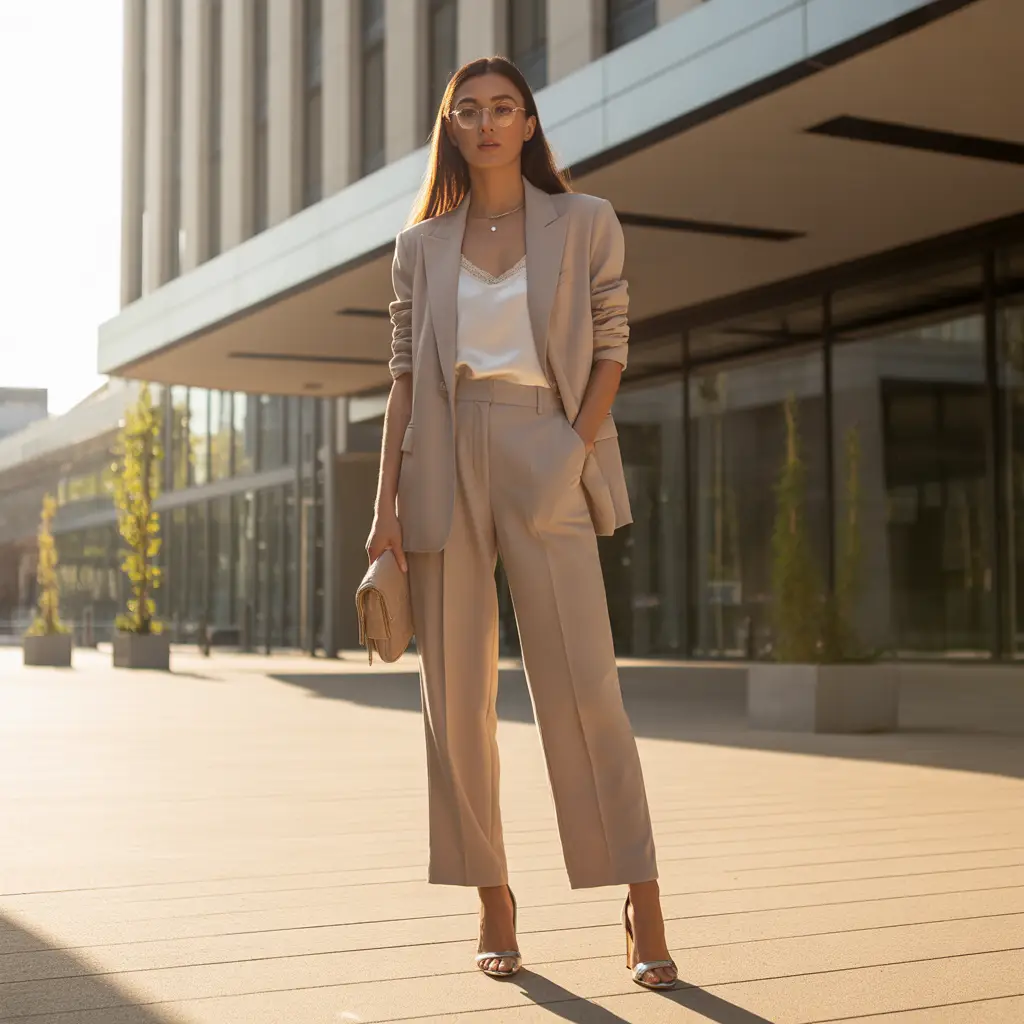 Summer Suit in Neutral Shades