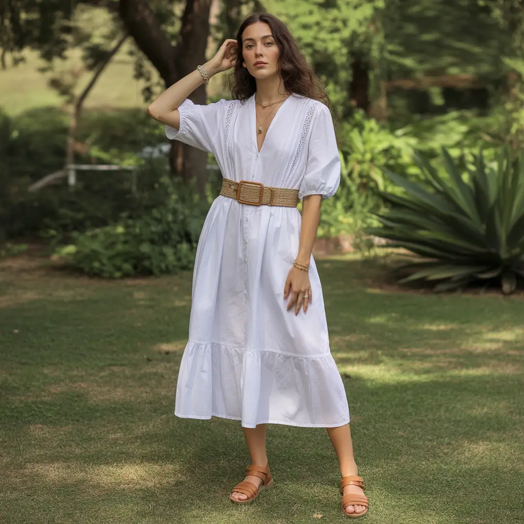 White Cotton Dresses