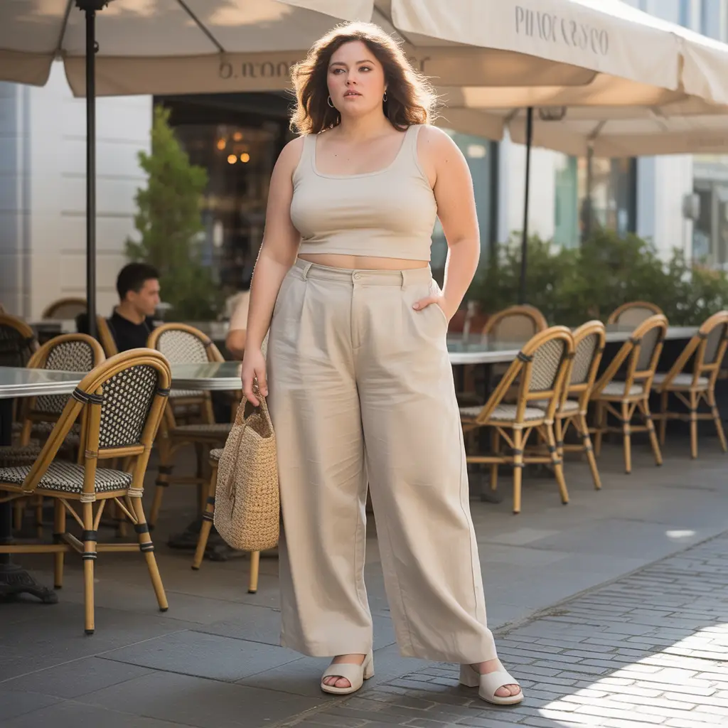 Wide-Leg Pants and Tank Tops