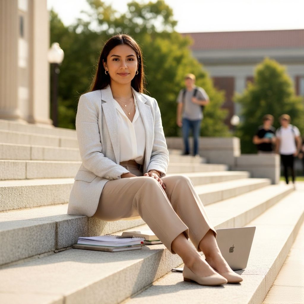 Latina Back to School Outfits: 21 Stylish Looks to Slay Every Classroom 14 Business Casual for College Days
