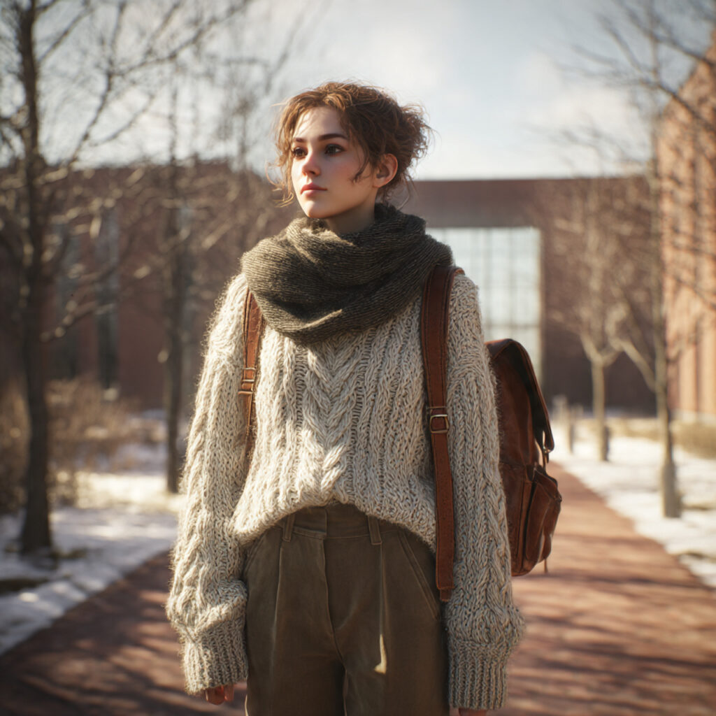 4. Cozy Knit Sweaters for Winter Back to School Outfits
