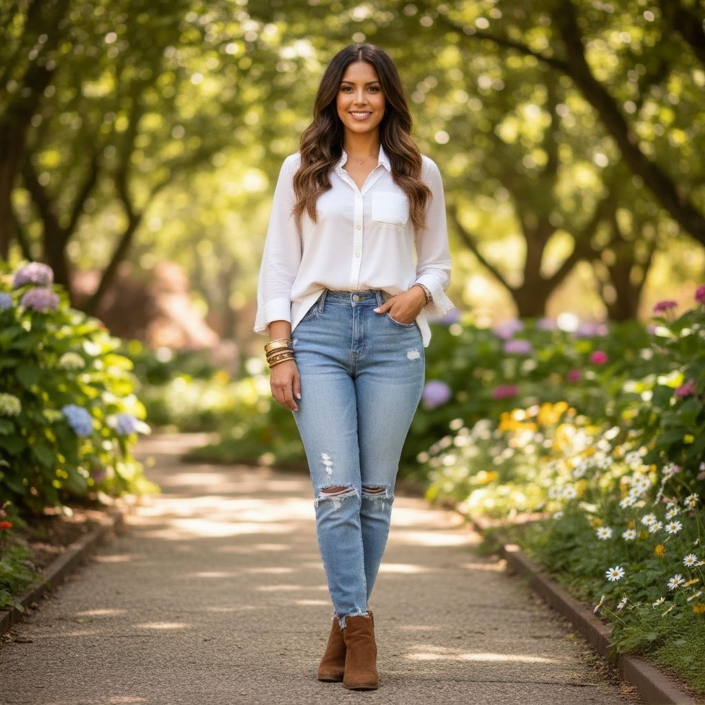 Latina Back to School Outfits: 21 Stylish Looks to Slay Every Classroom 4 Boho Vibes with Flowy Tops