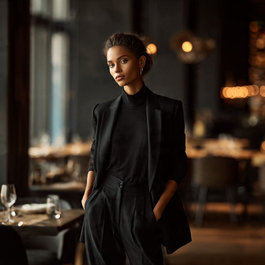 All-Black Authority Birthday Dinner Outfit Looks