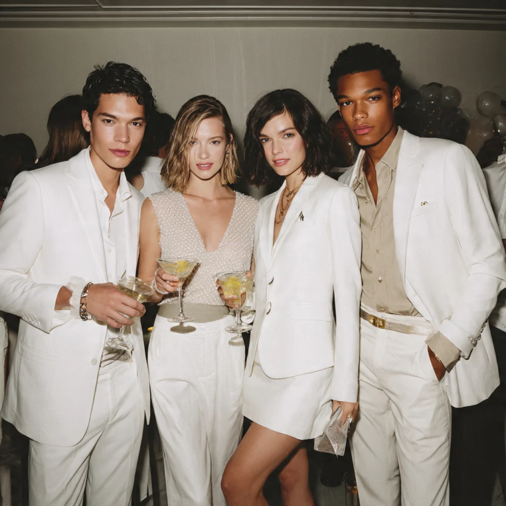 All White Party Outfits With Matching Separates