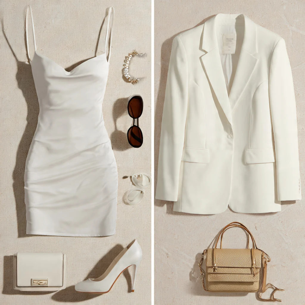 All White Party Outfits in Minimalist Style