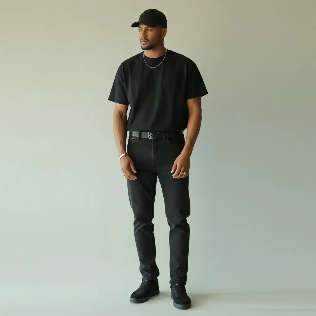 Back to School Outfits Highschool Black – Black Minimal Accessories Focus