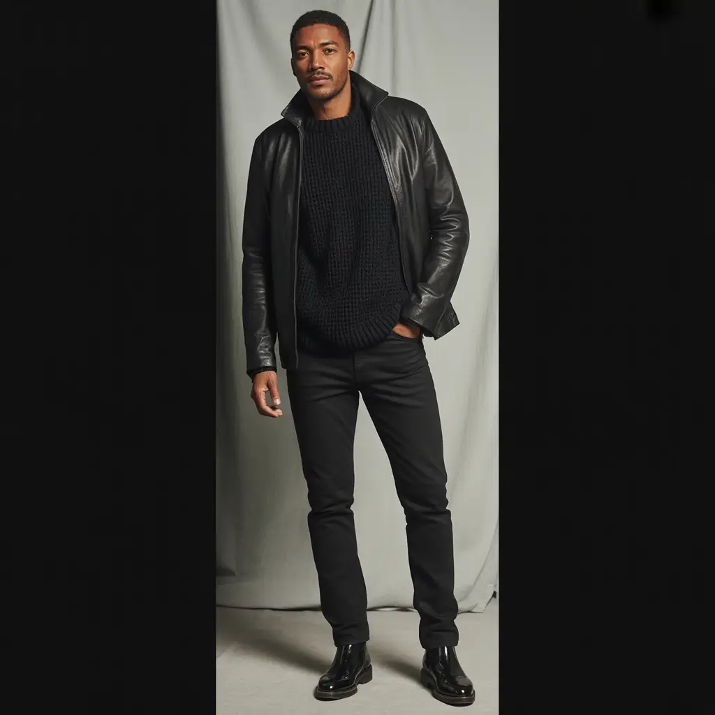 Back to School Outfits Highschool Black – Layered Textures Black