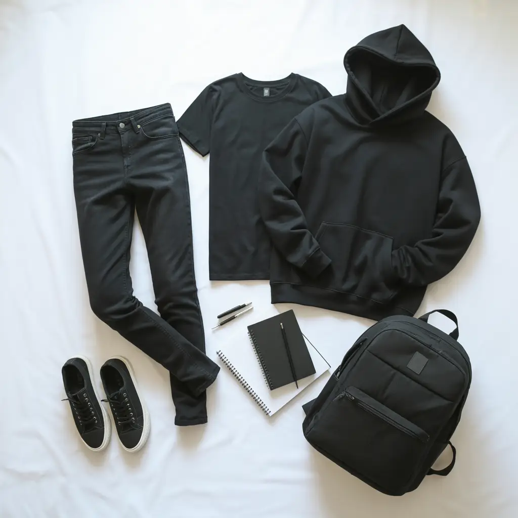 Back to School Outfits Highschool Black – Monochrome Layer
