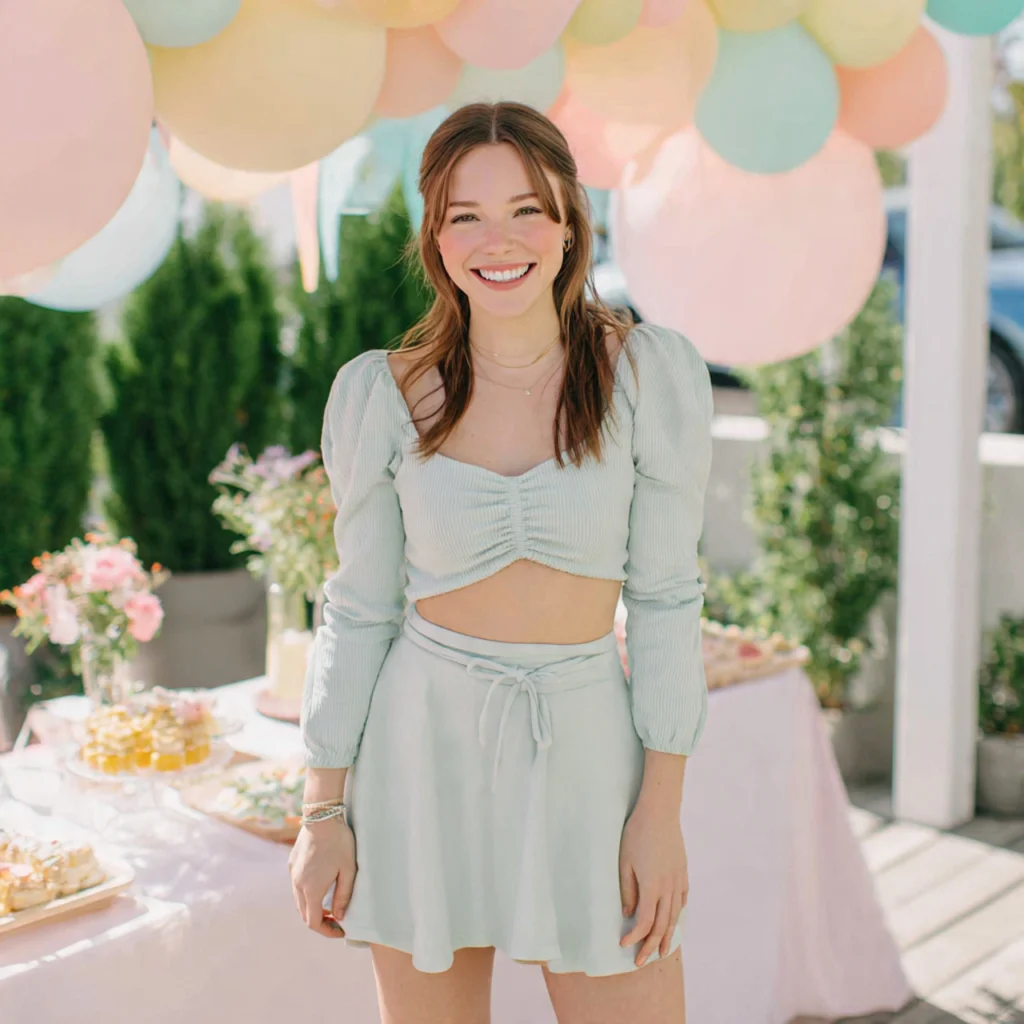 Birthday Party Outfits: Pastel Two-Piece Set
