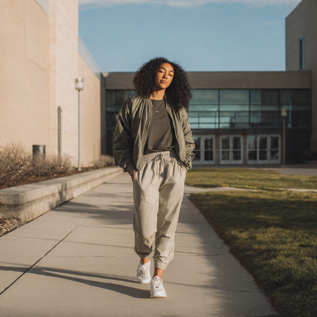 Casual Athletic Aesthetic for Everyday College Wear
