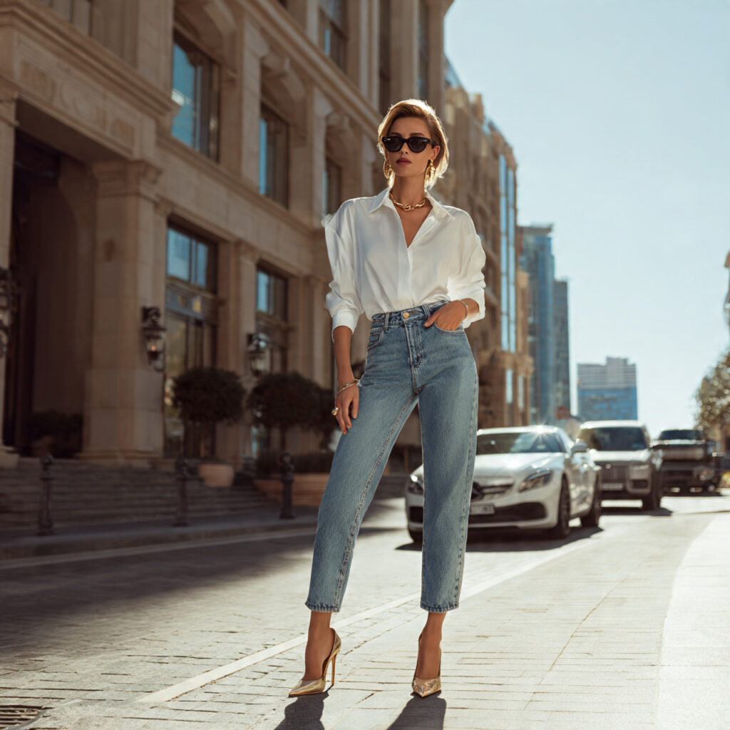 Chic Outfit Ideas Featuring Denim and Heels