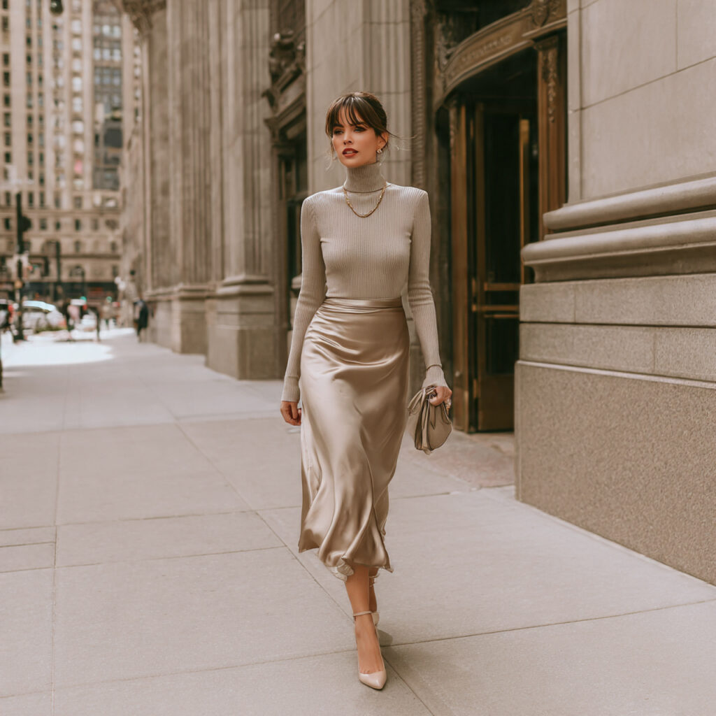 Chic Outfit Ideas Featuring Slip Skirts