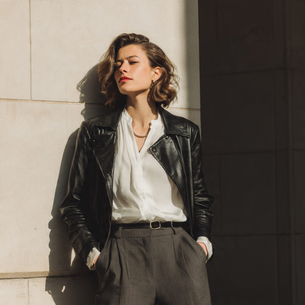 Chic Outfit Ideas With Leather Jackets