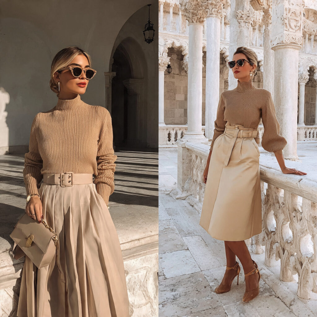 Chic Outfit Ideas With Midi Skirts