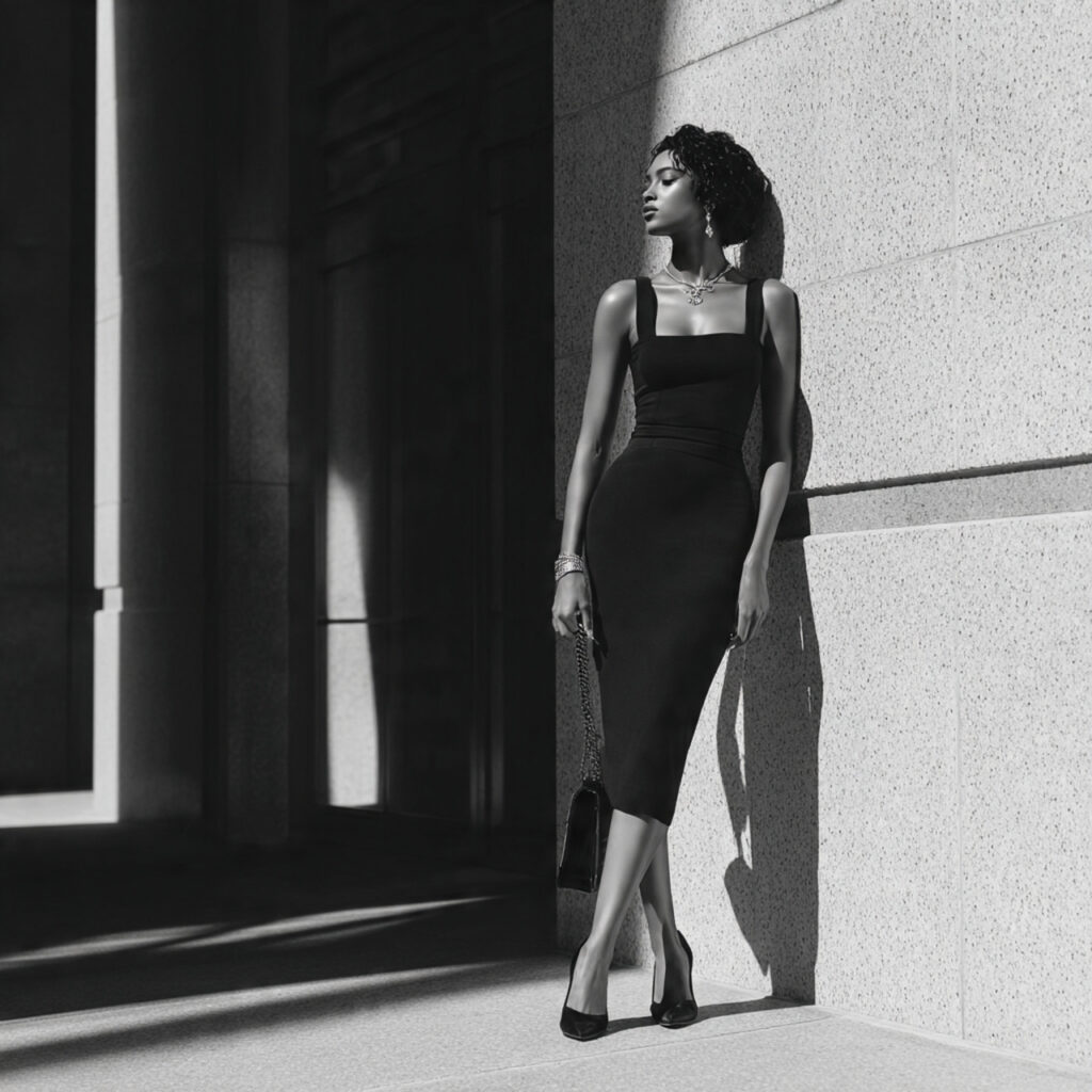 Chic Outfit Ideas With Simple Black Dresses