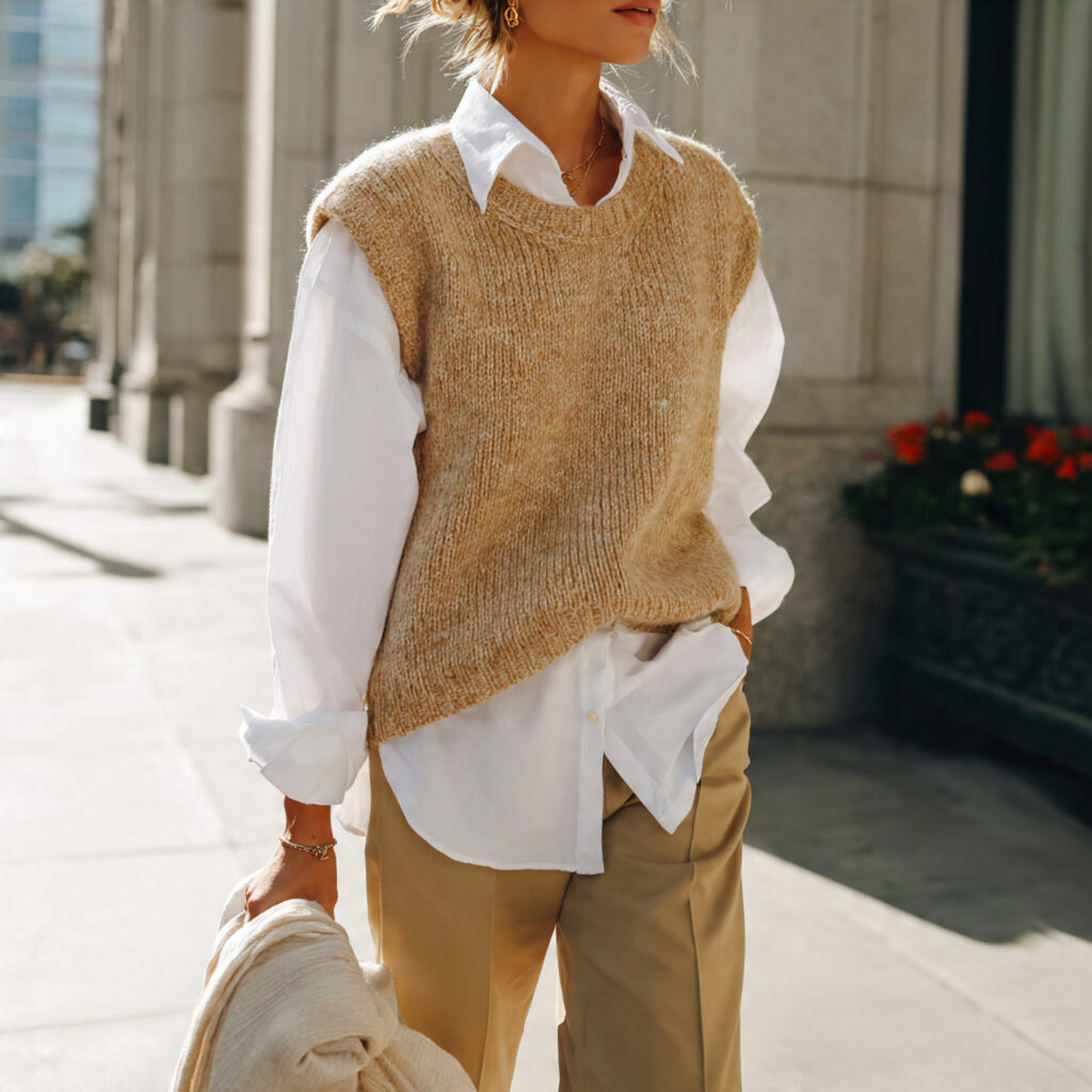 Chic Outfit Ideas With Sweater Vests