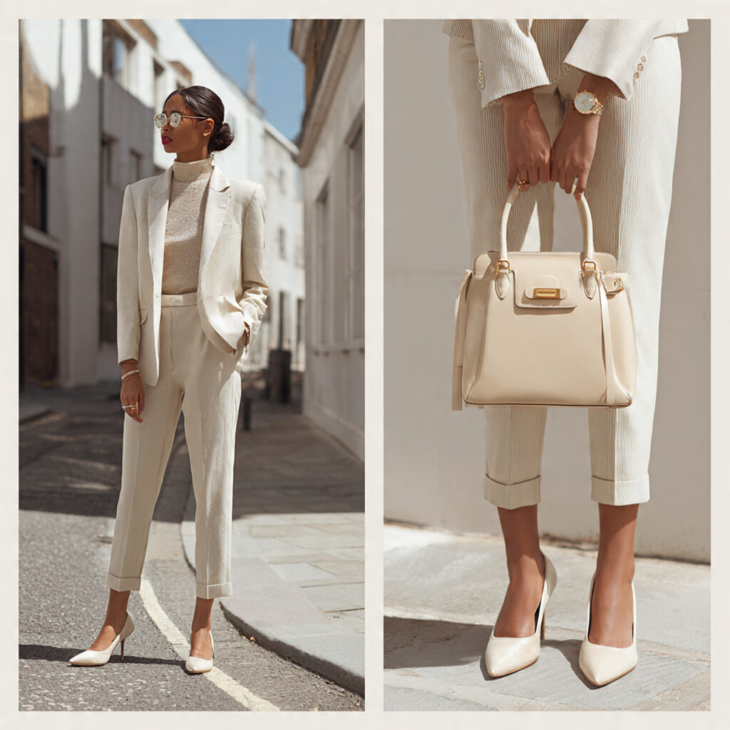 Chic Outfit Ideas With Tonal Accessories