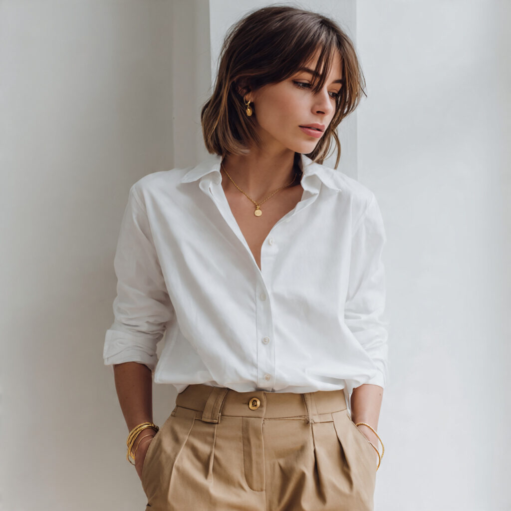 Chic Outfit Ideas With a Crisp Button-Up