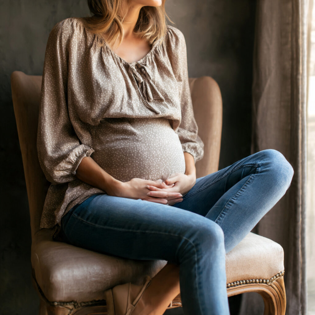 20 Trendy Cute Maternity Outfit Ideas to Stay Stylish and Comfortable 7 Comfortable Maternity Jeans