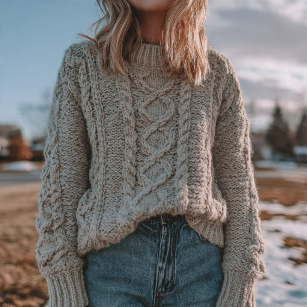 20 Best Casual Winter Outfits for Effortless Cold-Season Style 1 Cozy Knit Sweaters for Everyday Warmth