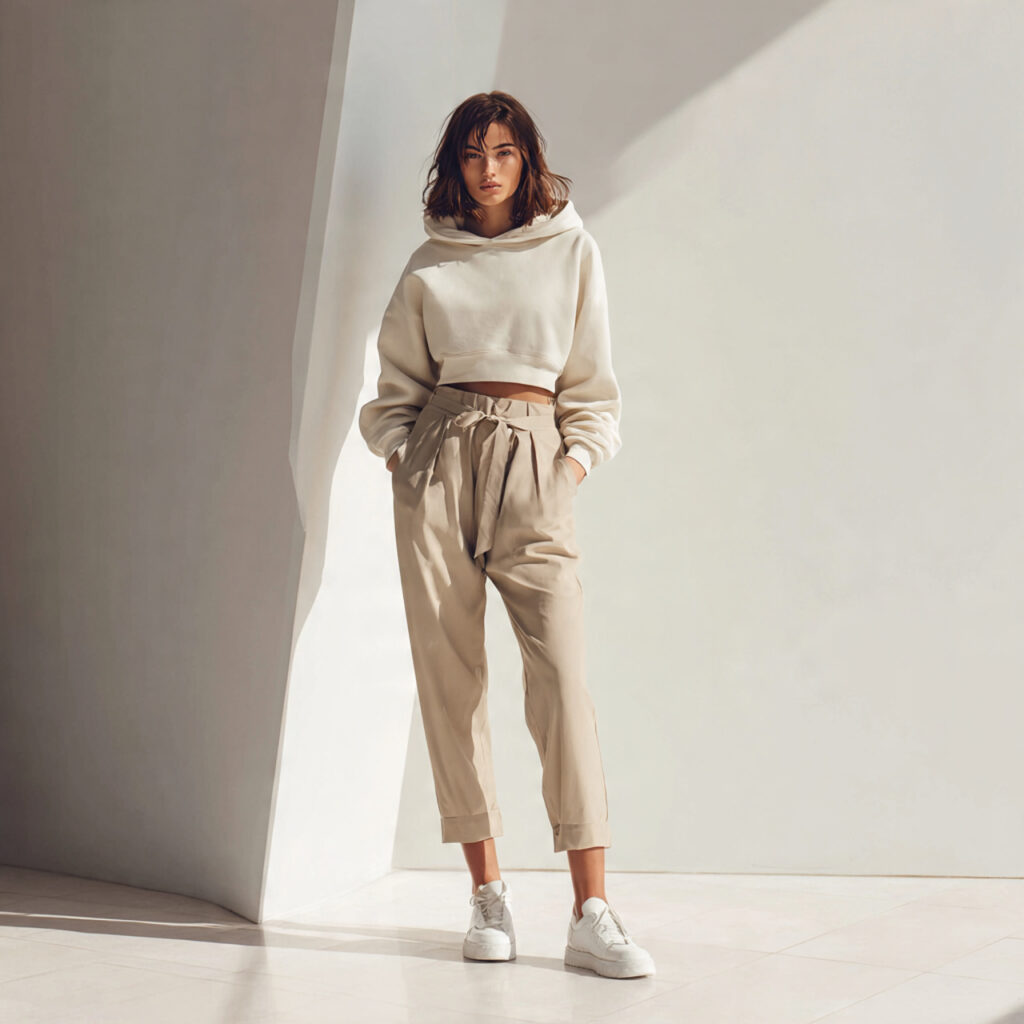 Cropped Hoodie Aesthetic for College