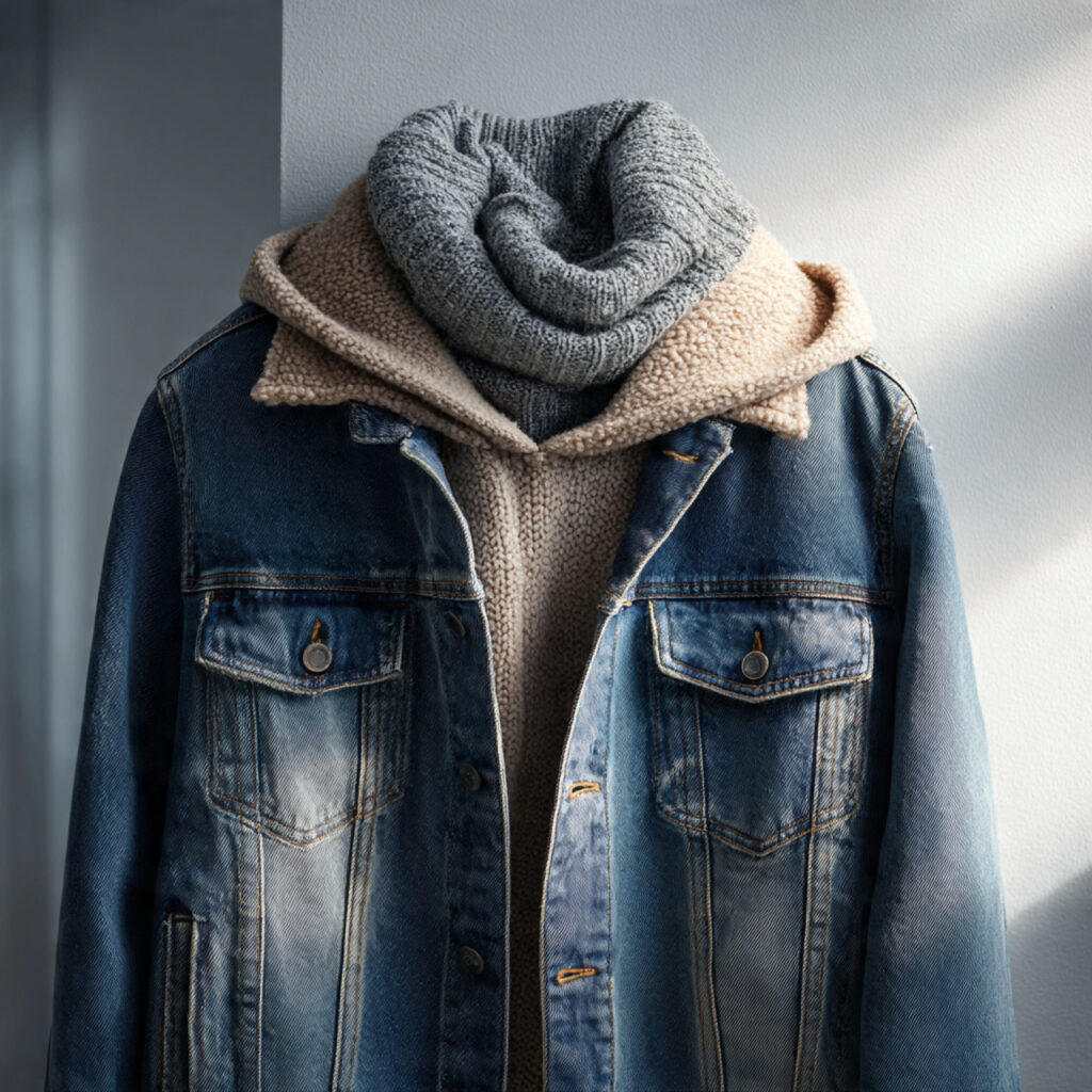 Denim-Layered Winter Fashion Outfits