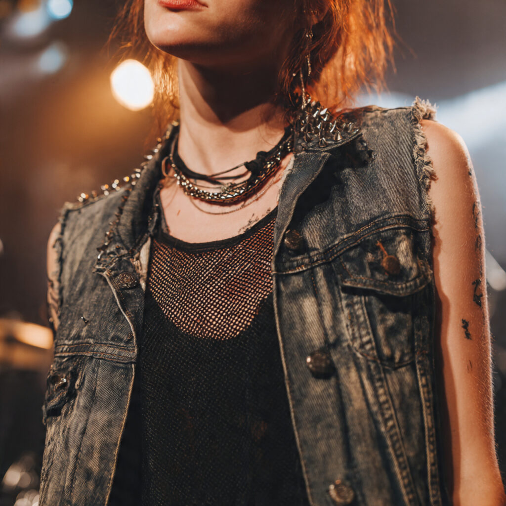 22 Best Rock Concert Outfit Looks for Maximum Impact 2 Denim Vest Rock Concert Outfit Looks