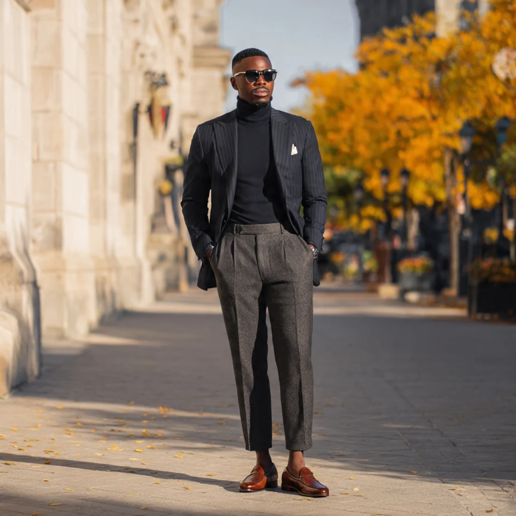 Fall Business Casual Outfits Featuring a Turtleneck