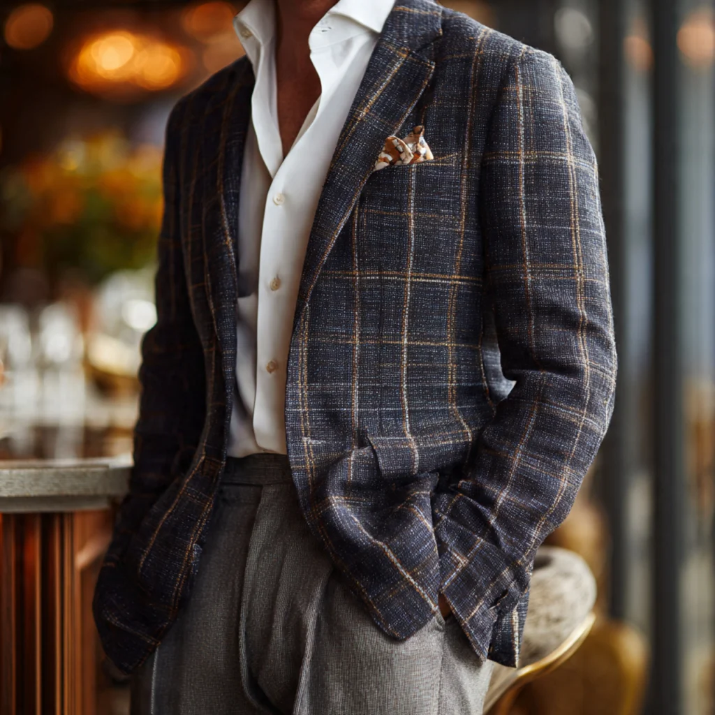 Fall Business Casual Outfits Using Window-pane Patterns