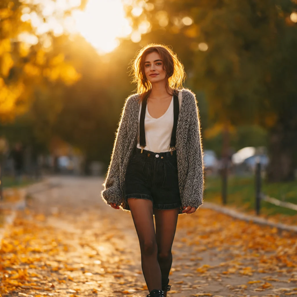20 Best Fall Transition Outfits to Wear This Season 8 Fall Transition Outfits: Hedging Between Shorts and Tights